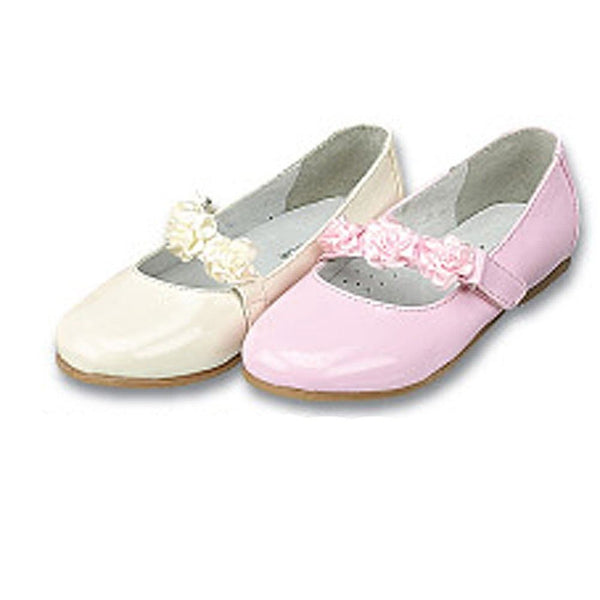 Toddler Little Girls Patent Floral Flower Girl Easter Dress Shoes 5-2 - SophiasStyle.com
